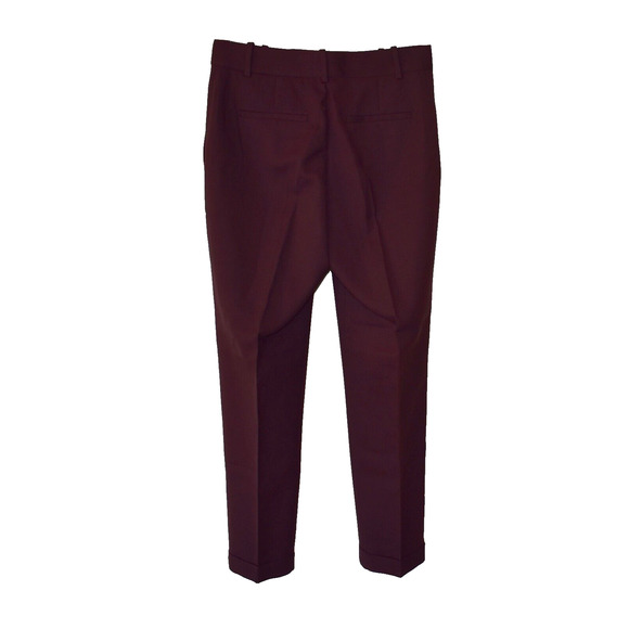 A8 NWT REISS Berry Wool Blend Slash Pocket Frea-Slim Leg Trouser Pants Sz 4 $240 - Picture 2 of 7